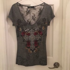 Rose graphic top
